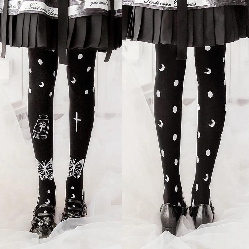 Death Prayer Thigh High Socks