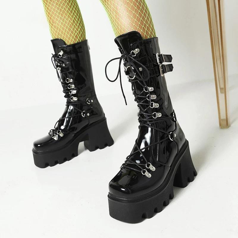 Get High Chunky Platform Boots