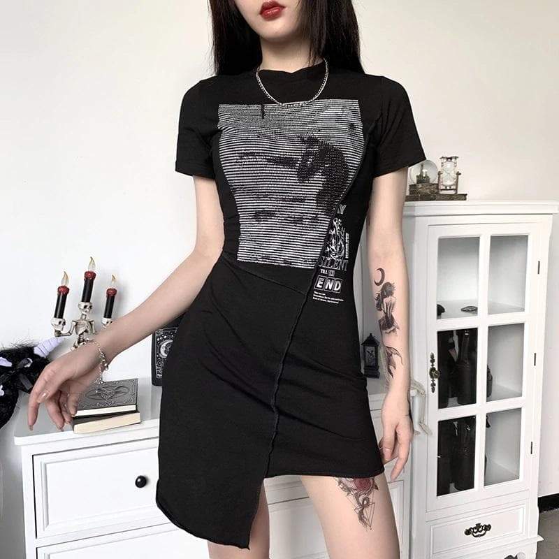 Silent Irregular Punk Dress