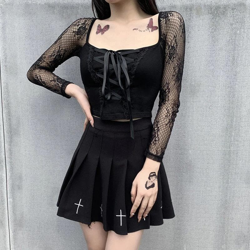 Gothic Lolita Tragic Crop Top