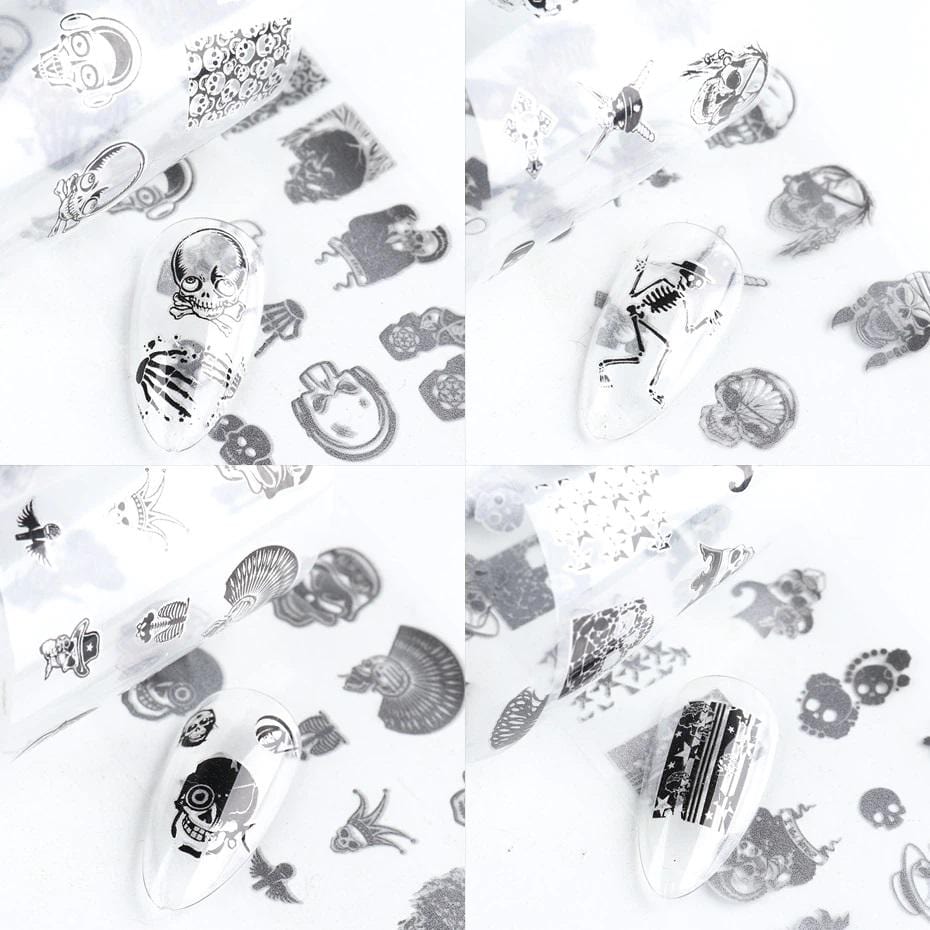 Oh My Skull Nail Art Stickers