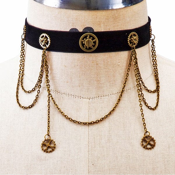 Steampunk Metal Gear Choker