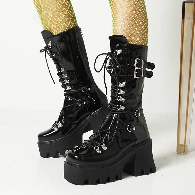 Get High Chunky Platform Boots
