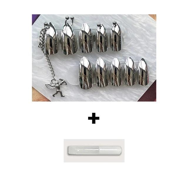 Metallic Angel Nails