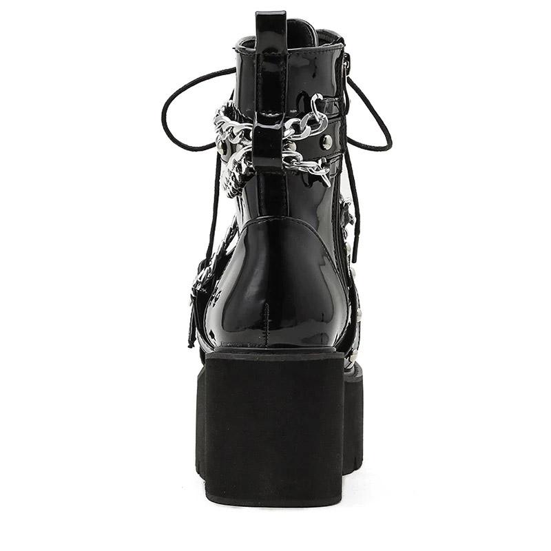 Tormented Gothic Chain Boots