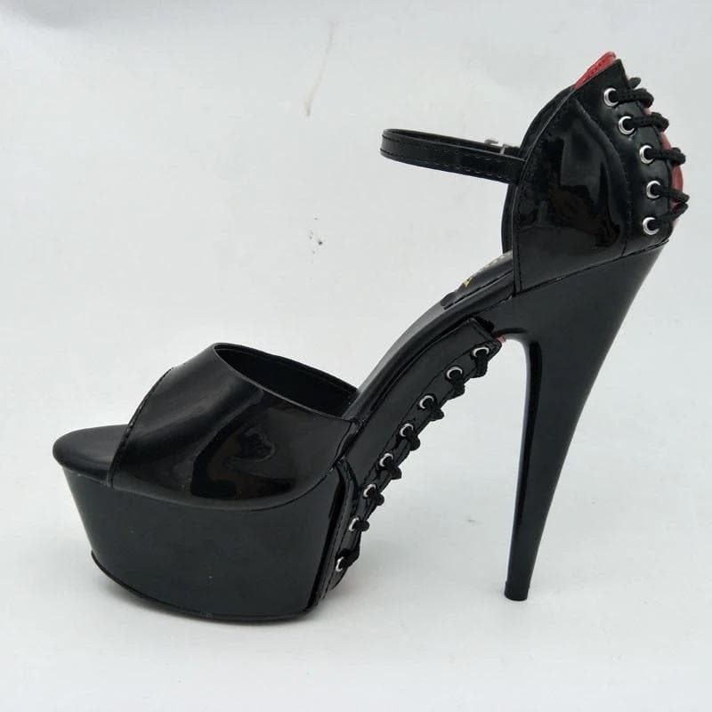 Gothic High Cross Sandals