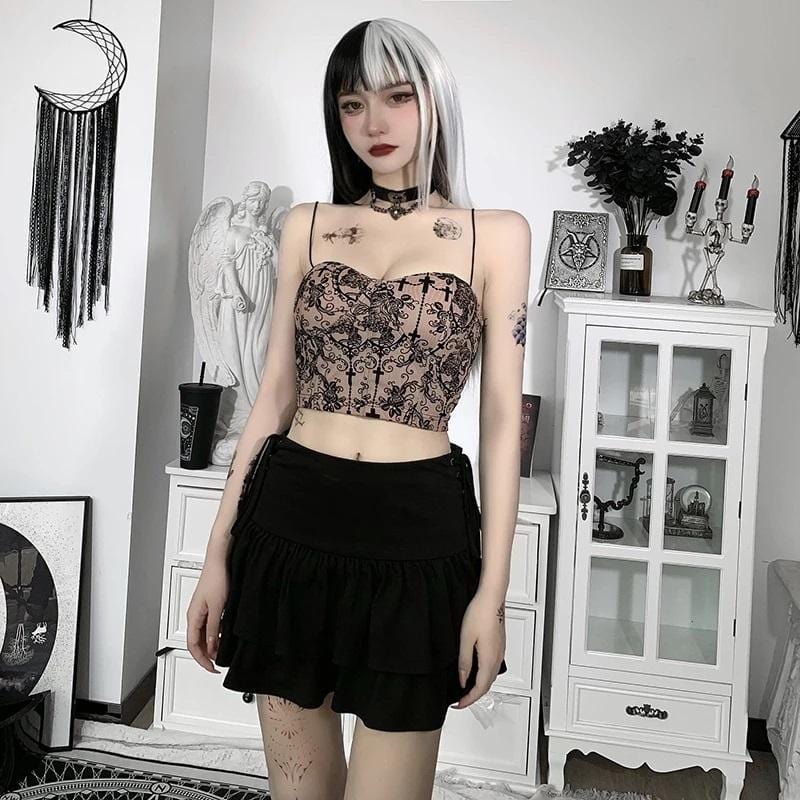 Breathless Vintage Floral Corset Top