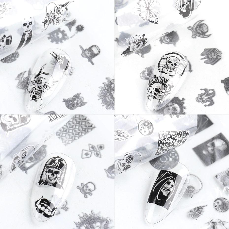 Oh My Skull Nail Art Stickers