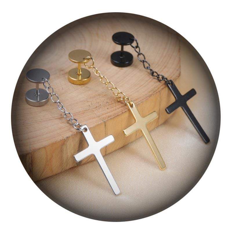 Celestial Crucifix Earrings