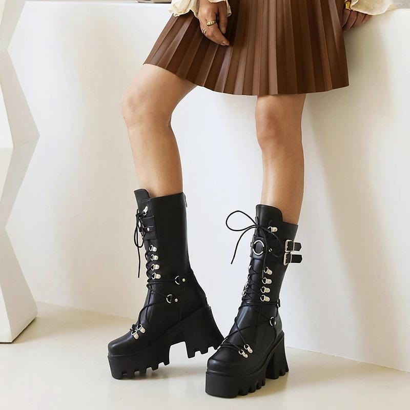 Get High Chunky Platform Boots