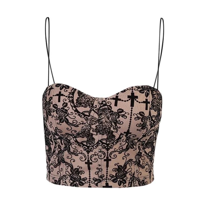 Breathless Vintage Floral Corset Top