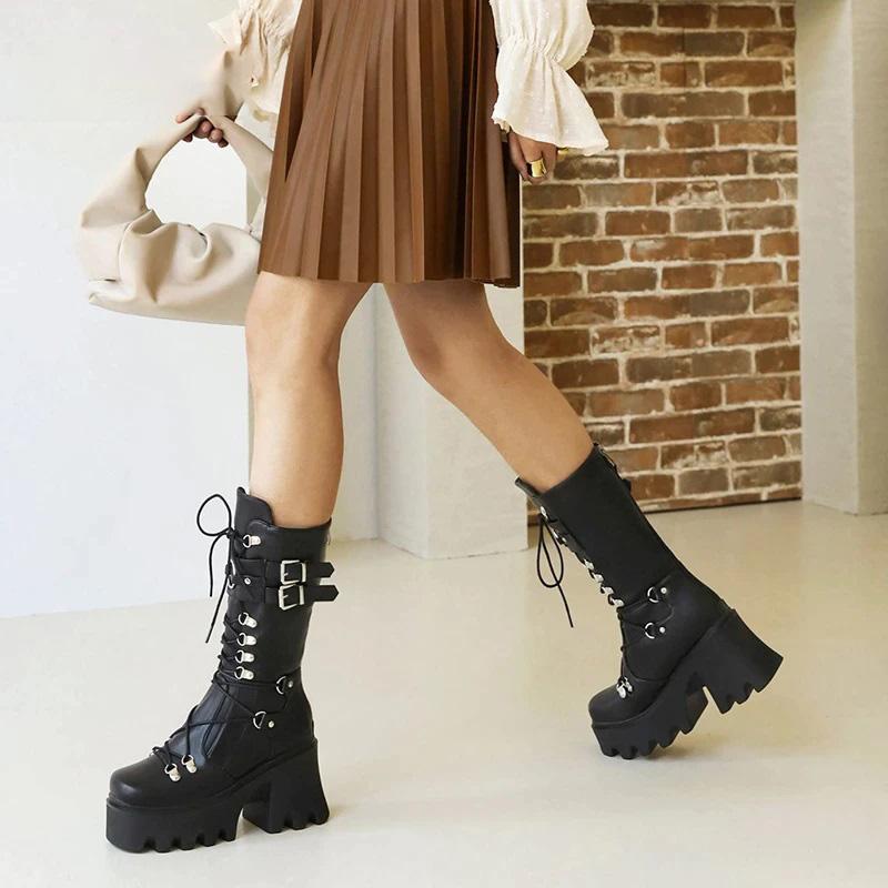 Get High Chunky Platform Boots
