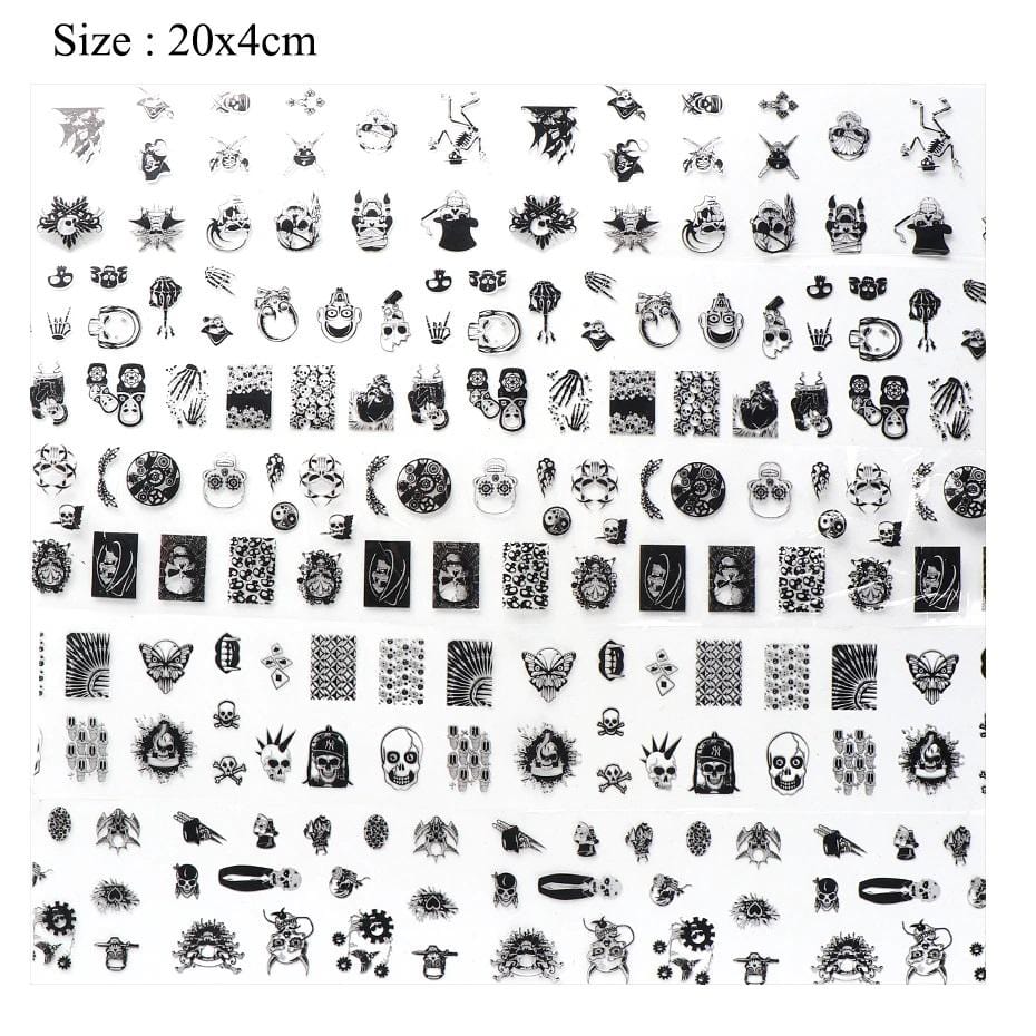 Oh My Skull Nail Art Stickers