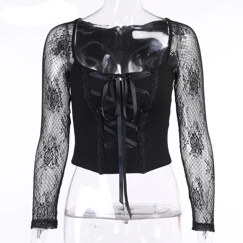 Gothic Lolita Tragic Crop Top