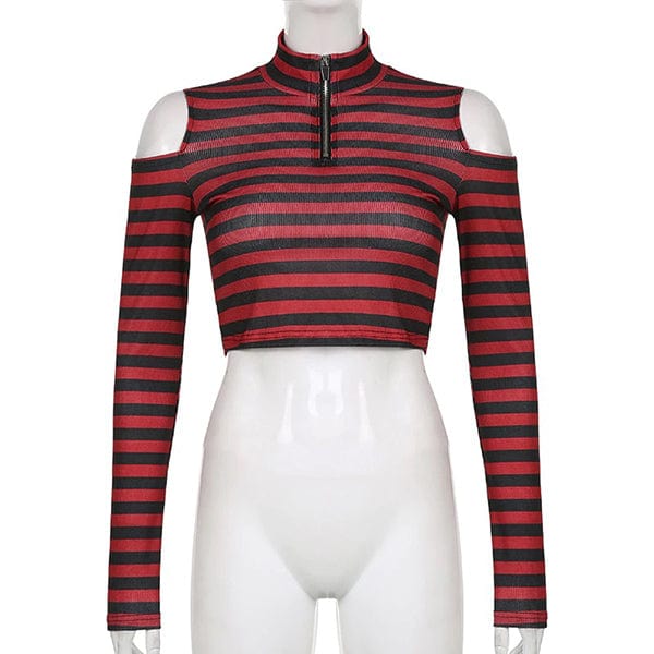 Hide and Seek Striped Crop Top