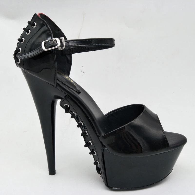 Gothic High Cross Sandals