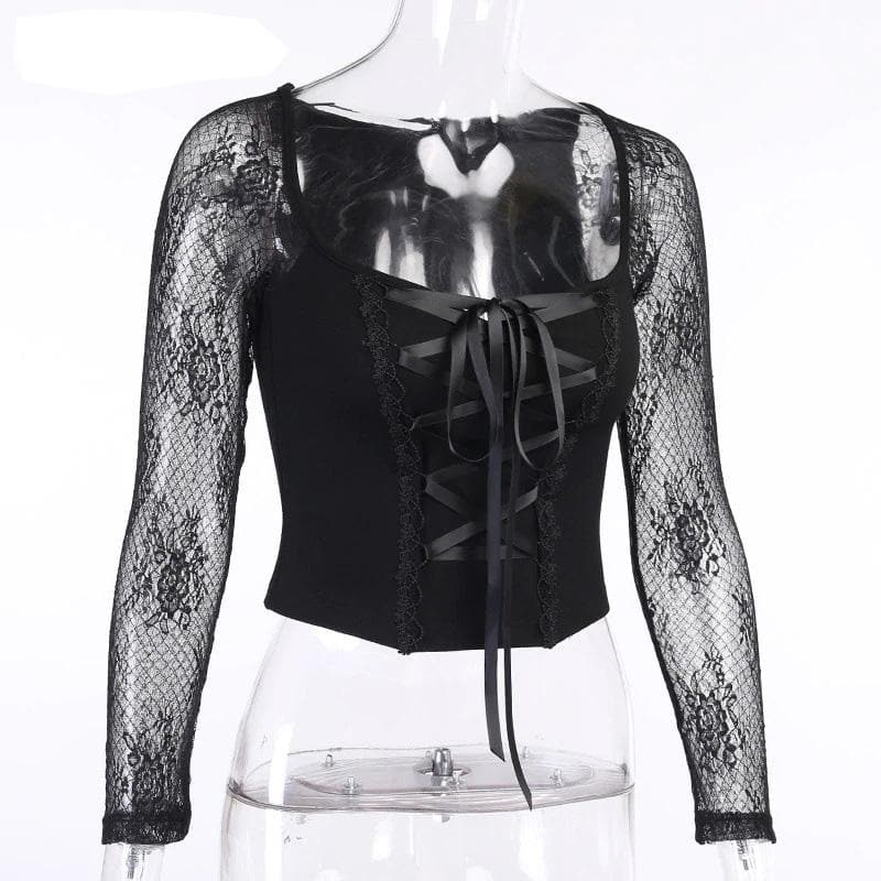 Gothic Lolita Tragic Crop Top
