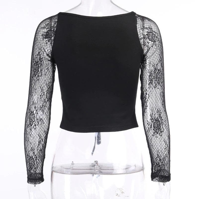 Gothic Lolita Tragic Crop Top