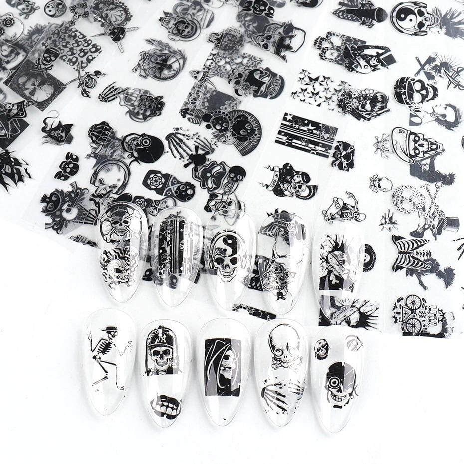Oh My Skull Nail Art Stickers
