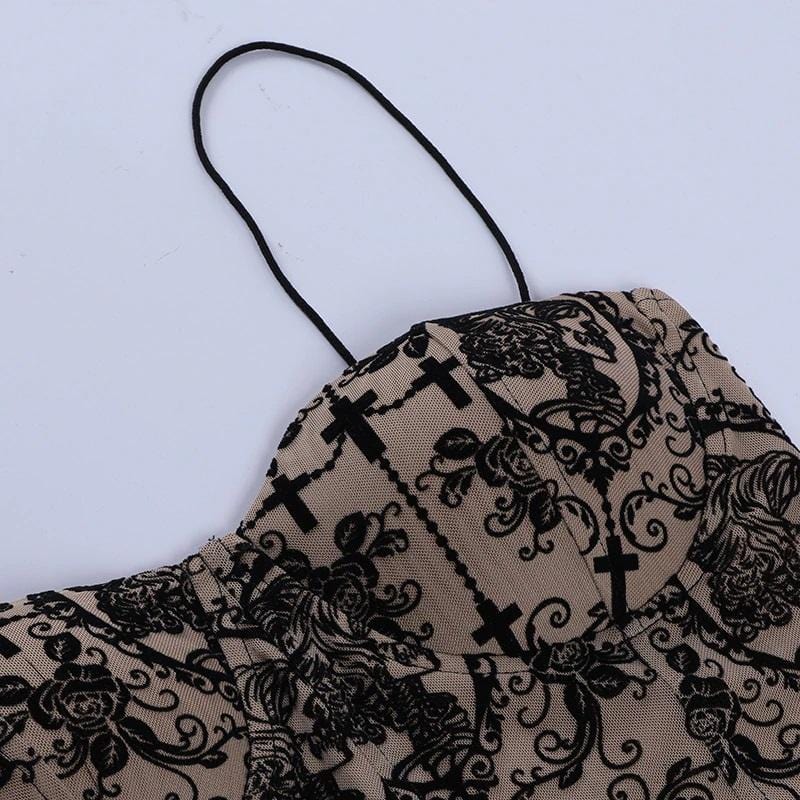 Breathless Vintage Floral Corset Top