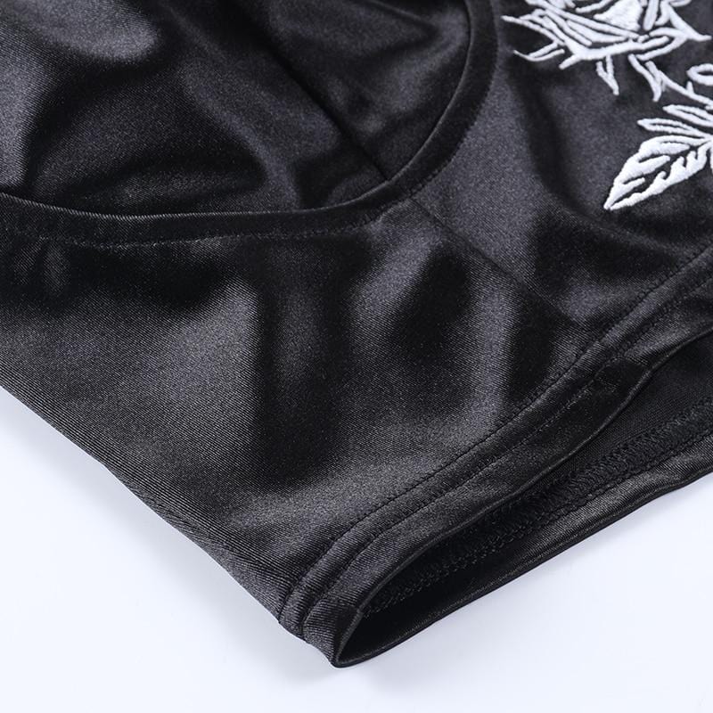 Dead Rose Crop Corset Top