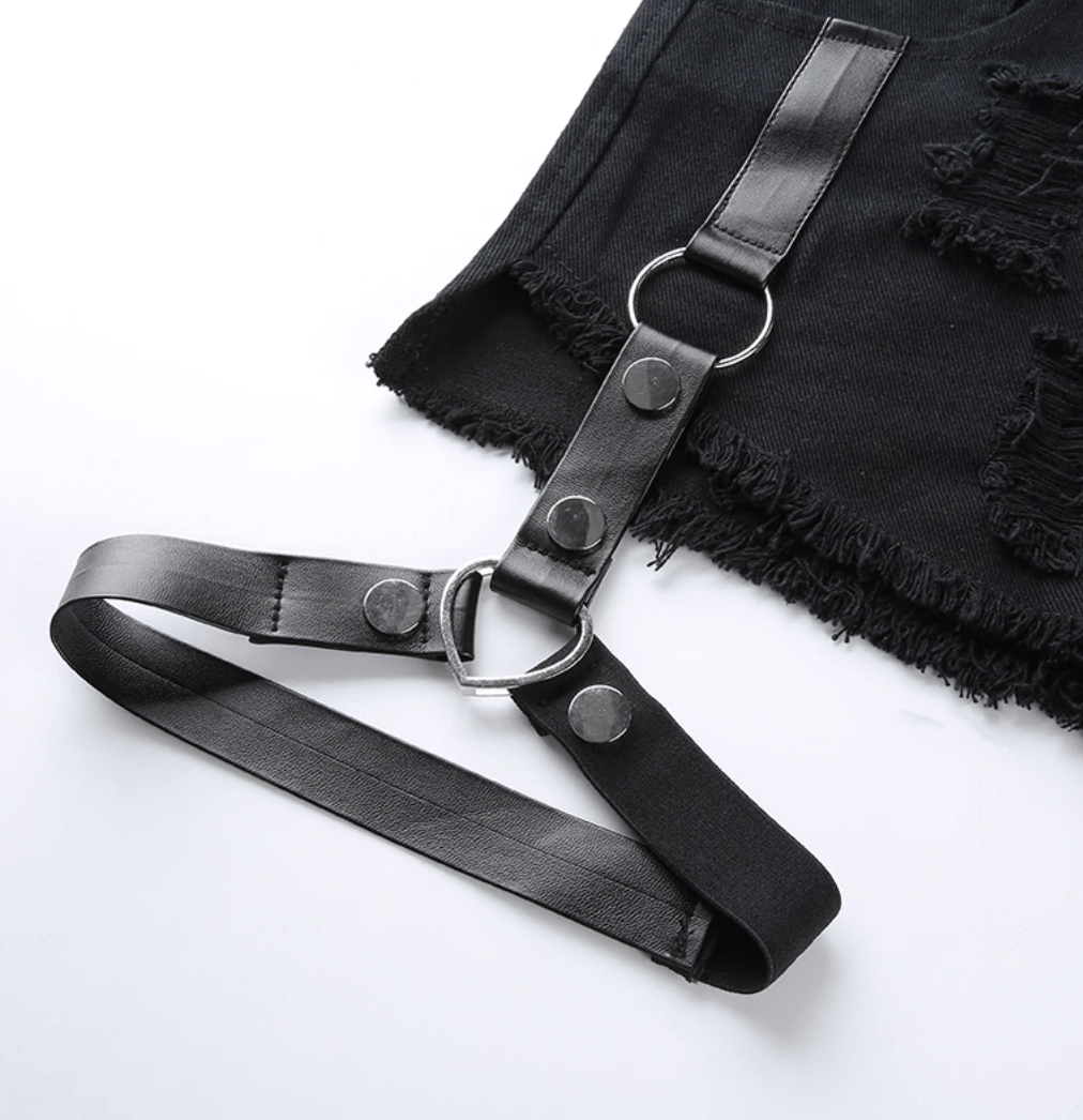 Zillah Gothic Denim Shorts