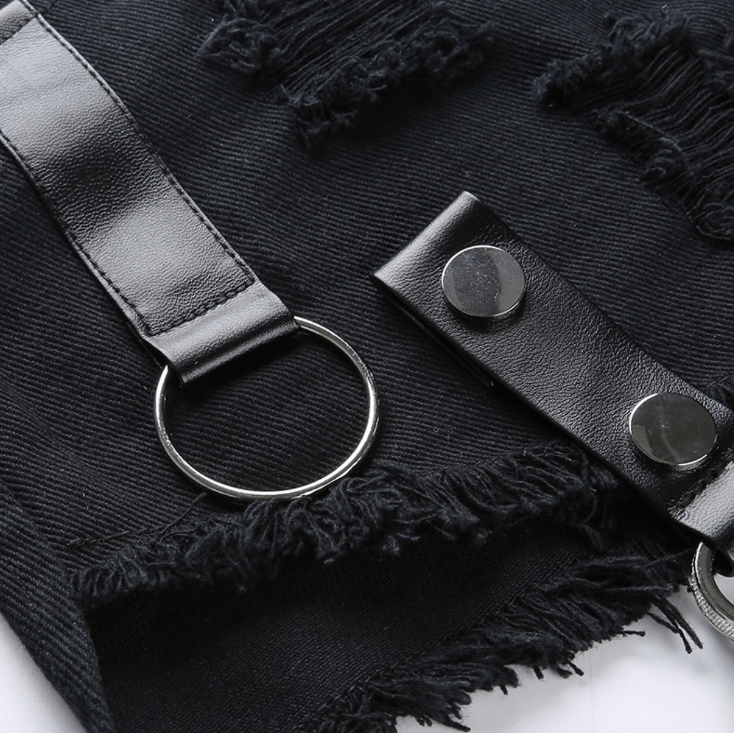 Zillah Gothic Denim Shorts