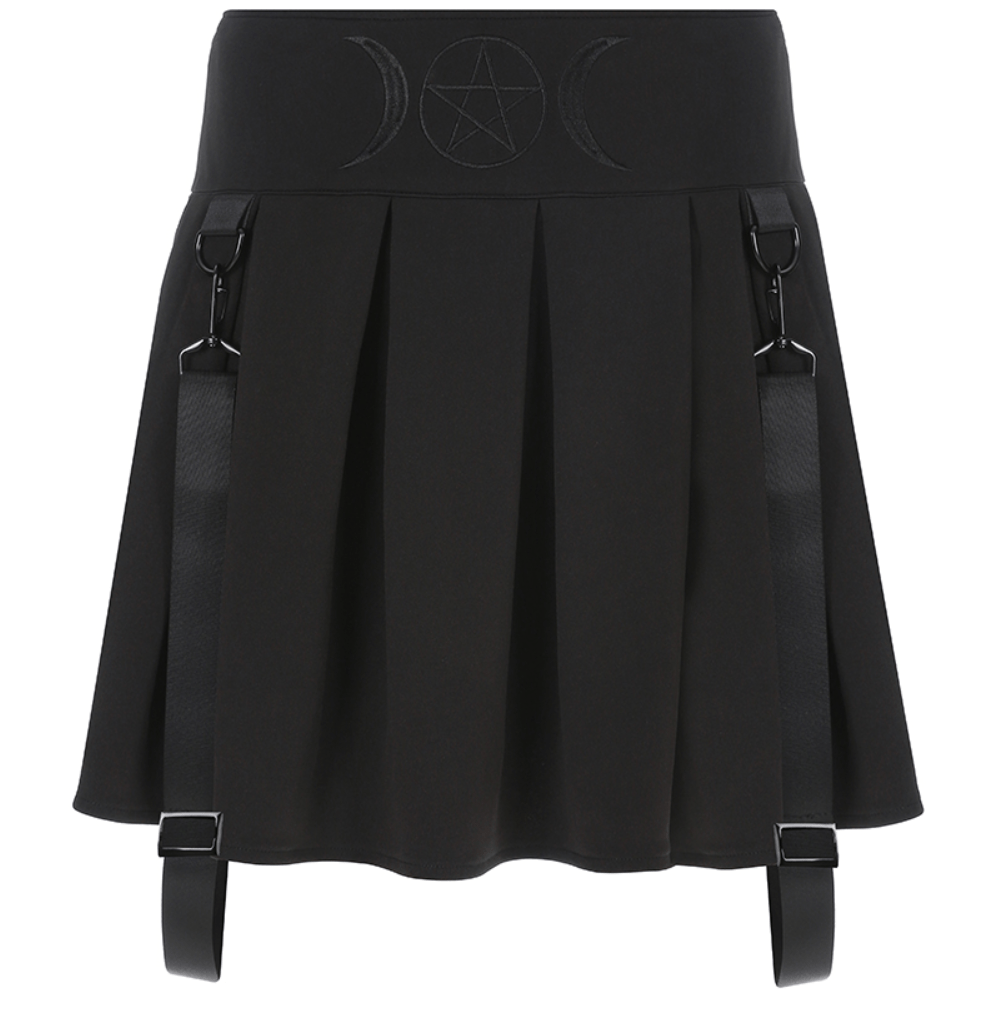 Evanora Pleated Skirt Gothic