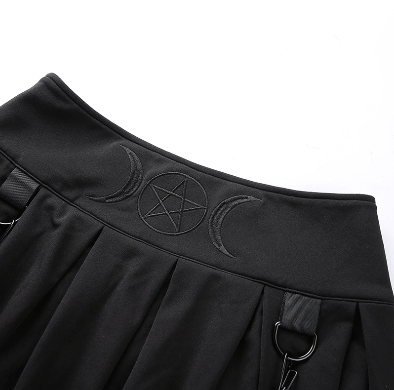 Evanora Pleated Skirt Gothic