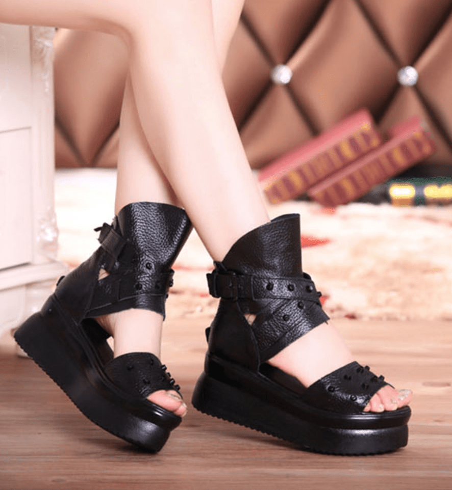 Fearless Leather Sandals