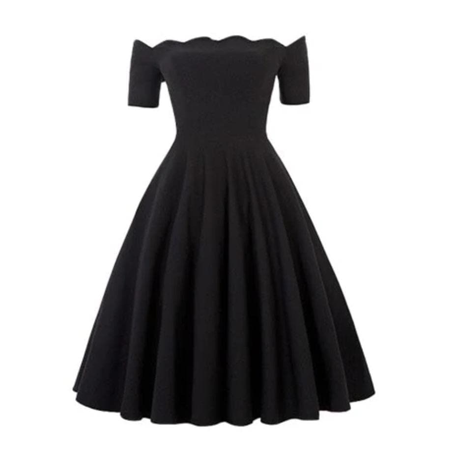 Dark Days of Summer Off Shoulder Dress