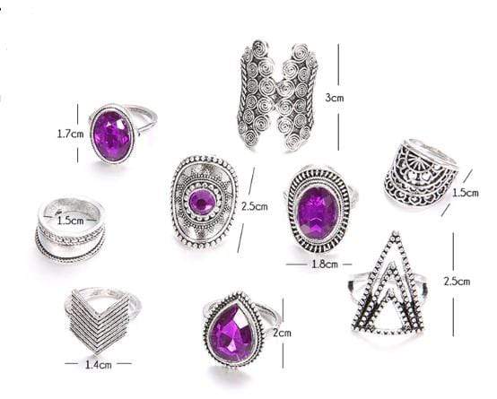 Pastel Gothic Ring Set