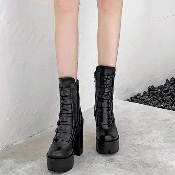 Hateful Prayers Platform Boots