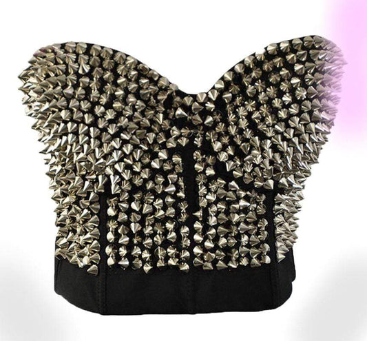 Sikk Studded Rivet Bra