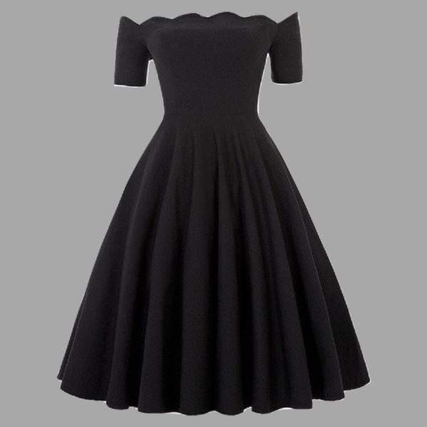 Dark Days of Summer Off Shoulder Dress